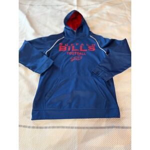 NFL‎ Team Buffalo Bills Youth Hoodie Blue Red Large 12/14 Football Sweatshirt